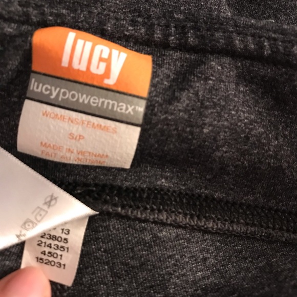 Lucy Lotus Capri Asphalt Heather Running Pants S - Picture 6 of 8